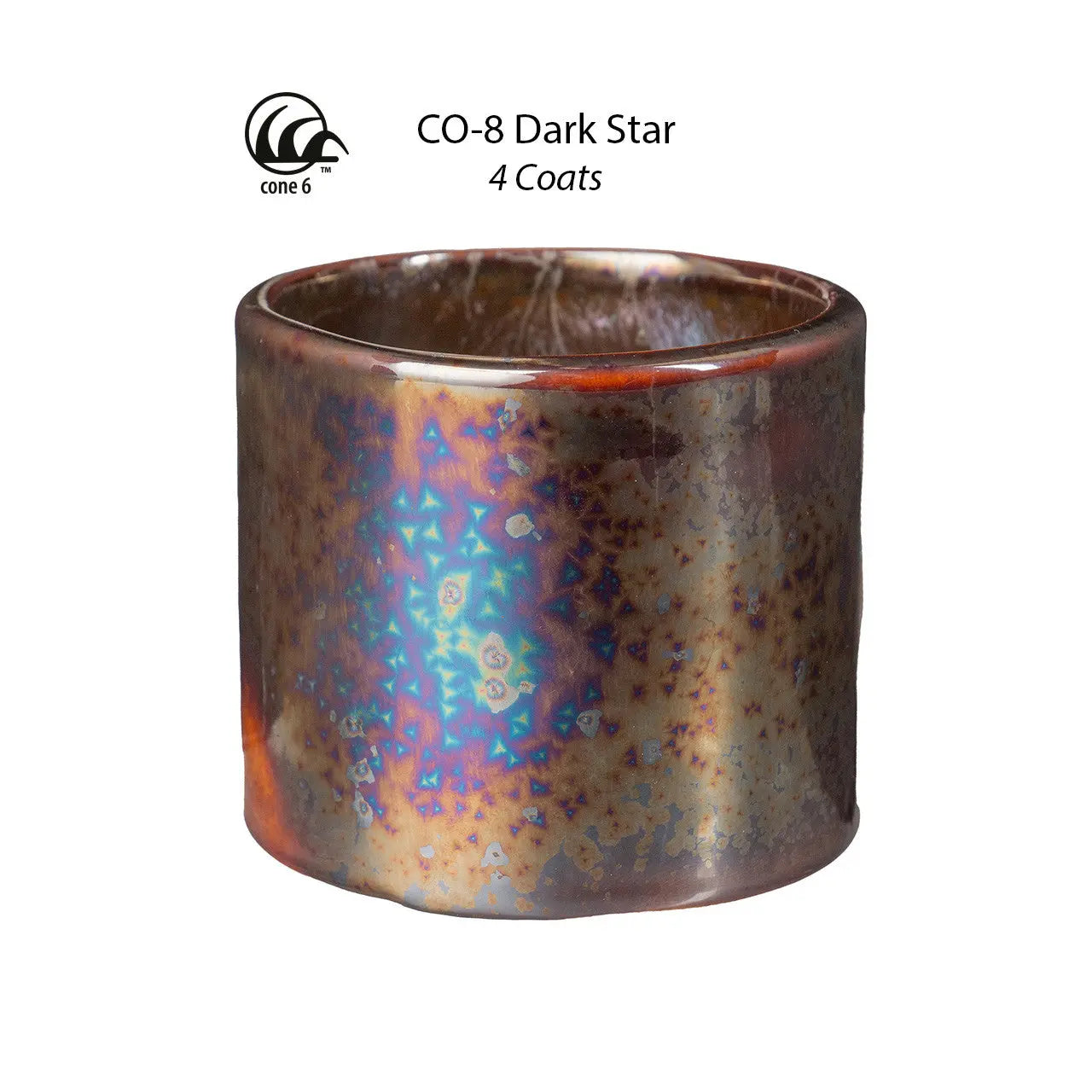 Amaco CO-08 Kristallglasur Dark Star
