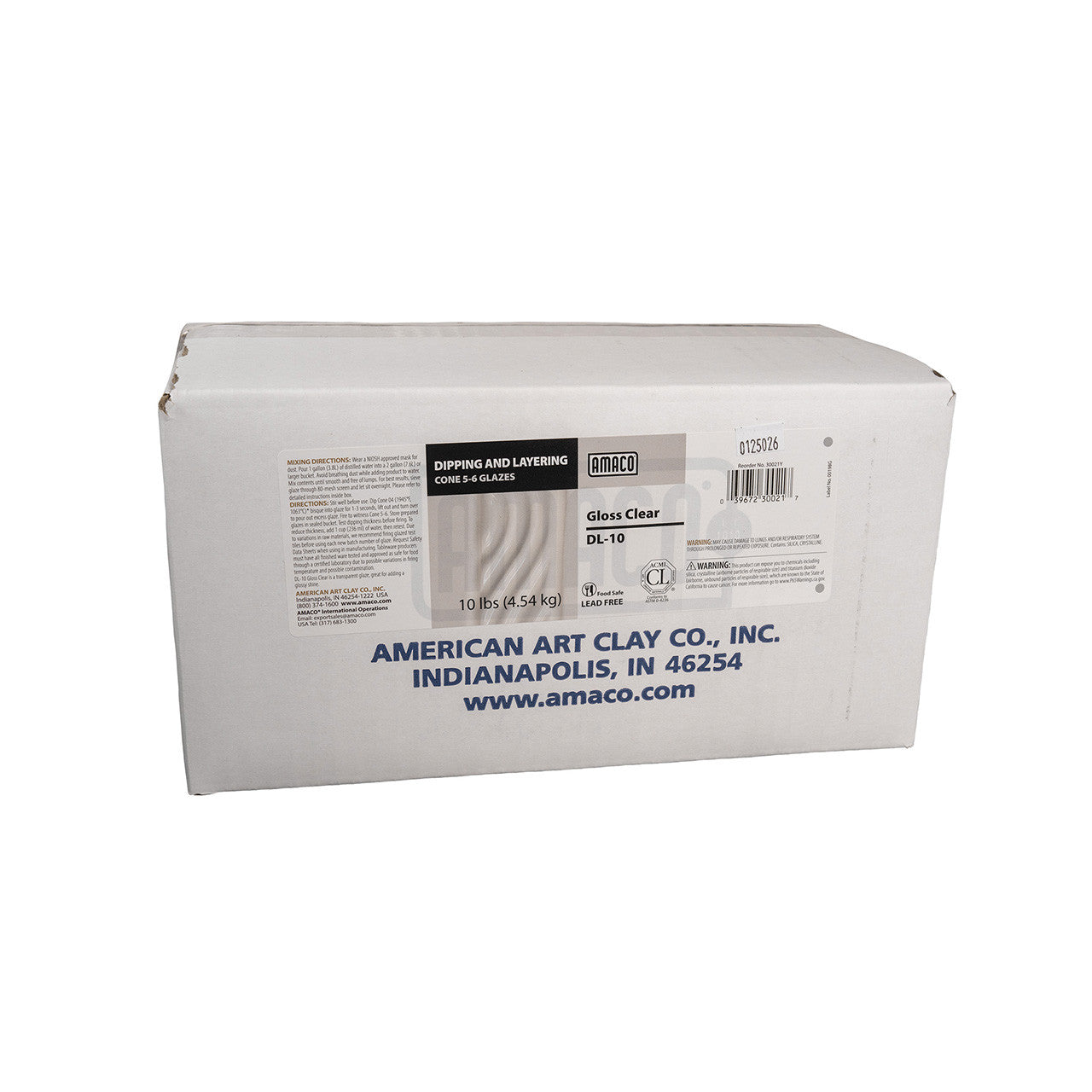 Amaco DL-10 Steinzeugglasur Gloss Clear