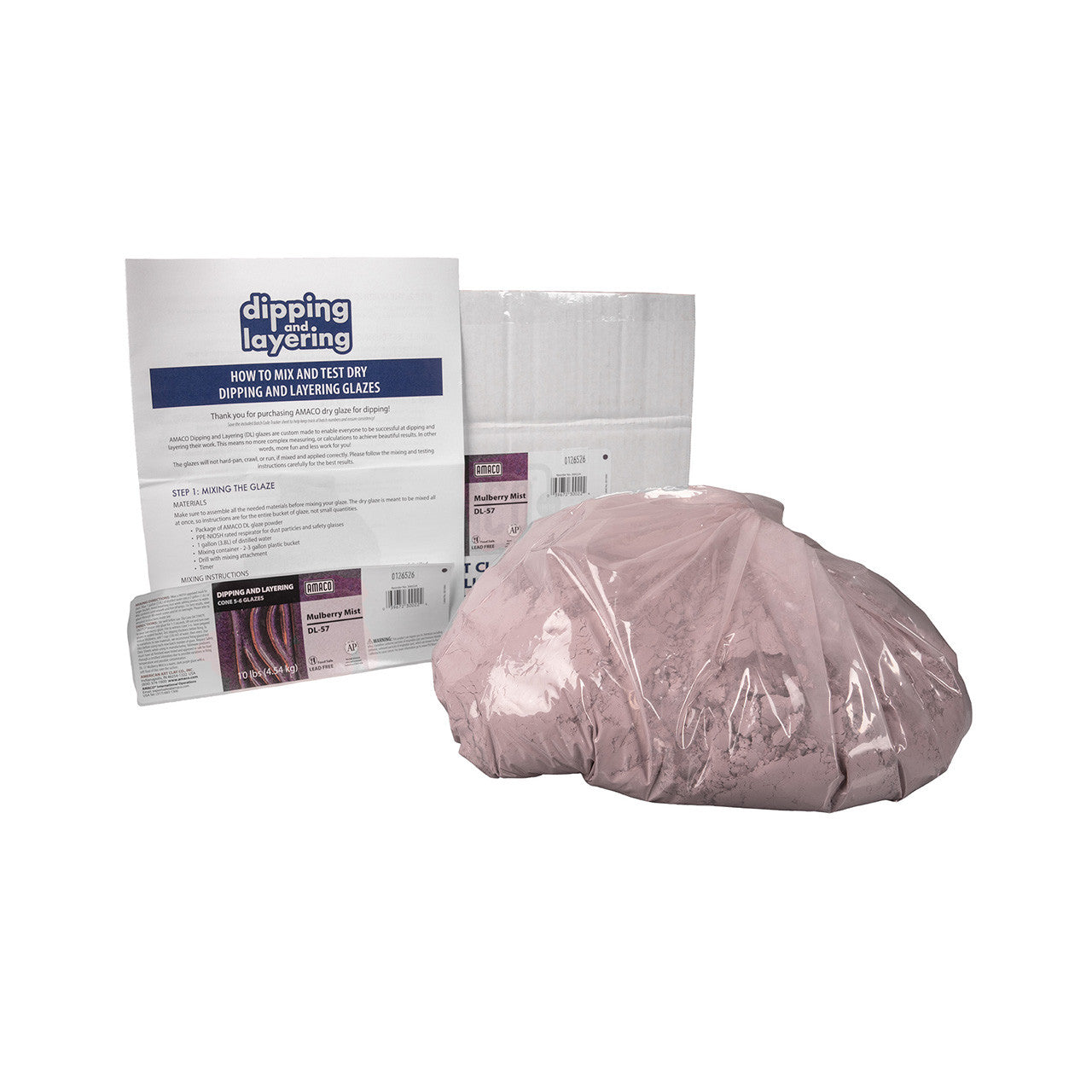 Amaco DL-57 Steinzeugglasur Mulberry Mist