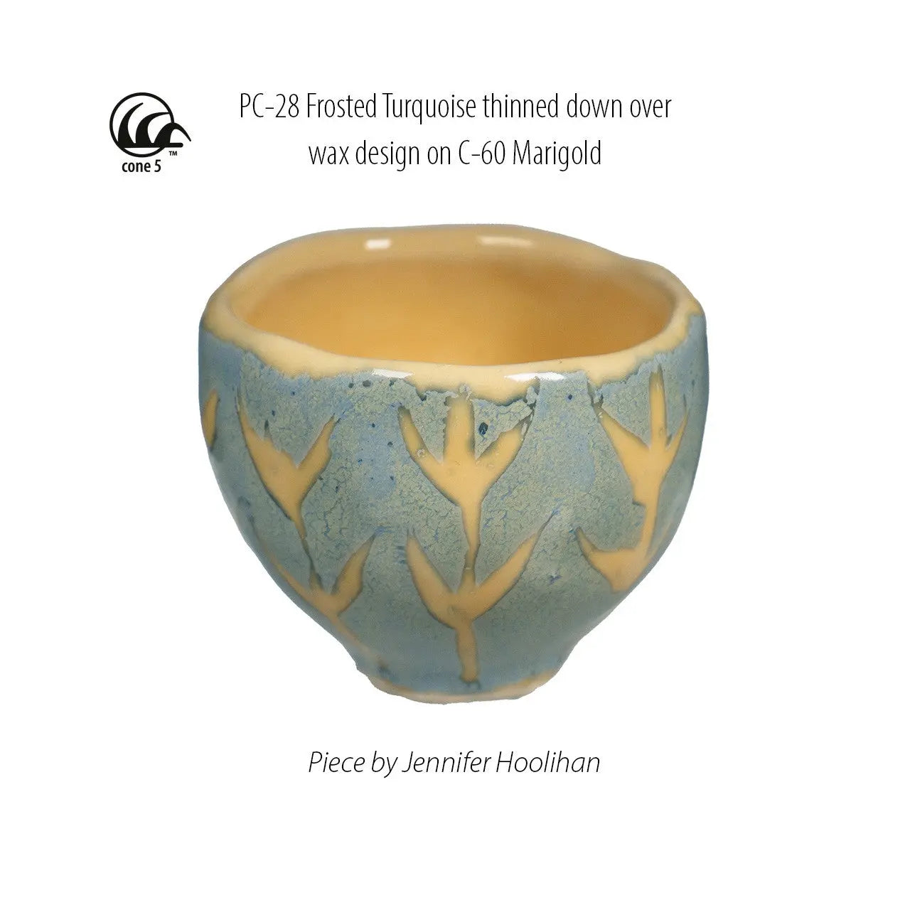Amaco PC-28 Steinzeugglasur Frosted Turquoise