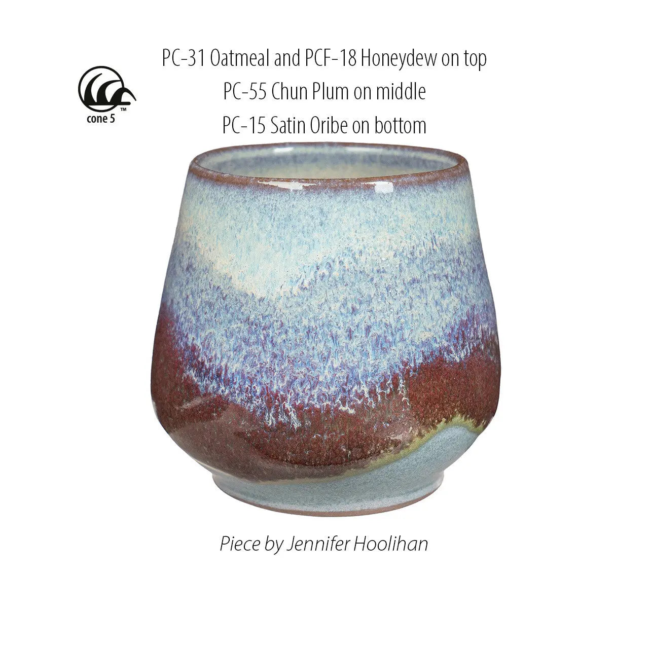 Amaco PC-15 Steinzeugglasur Satin Oribe