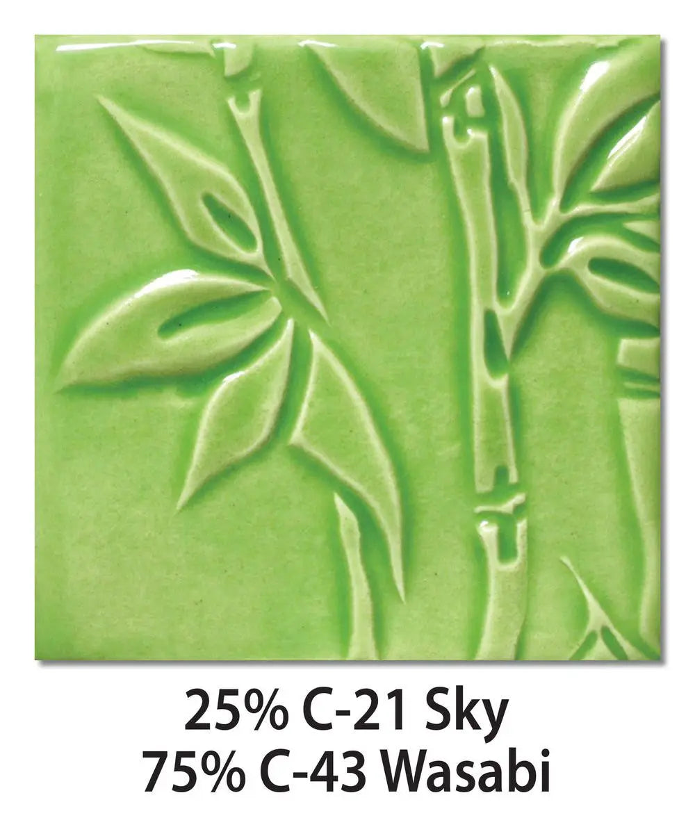 Amaco C-43 Steinzeugglasur Wasabi