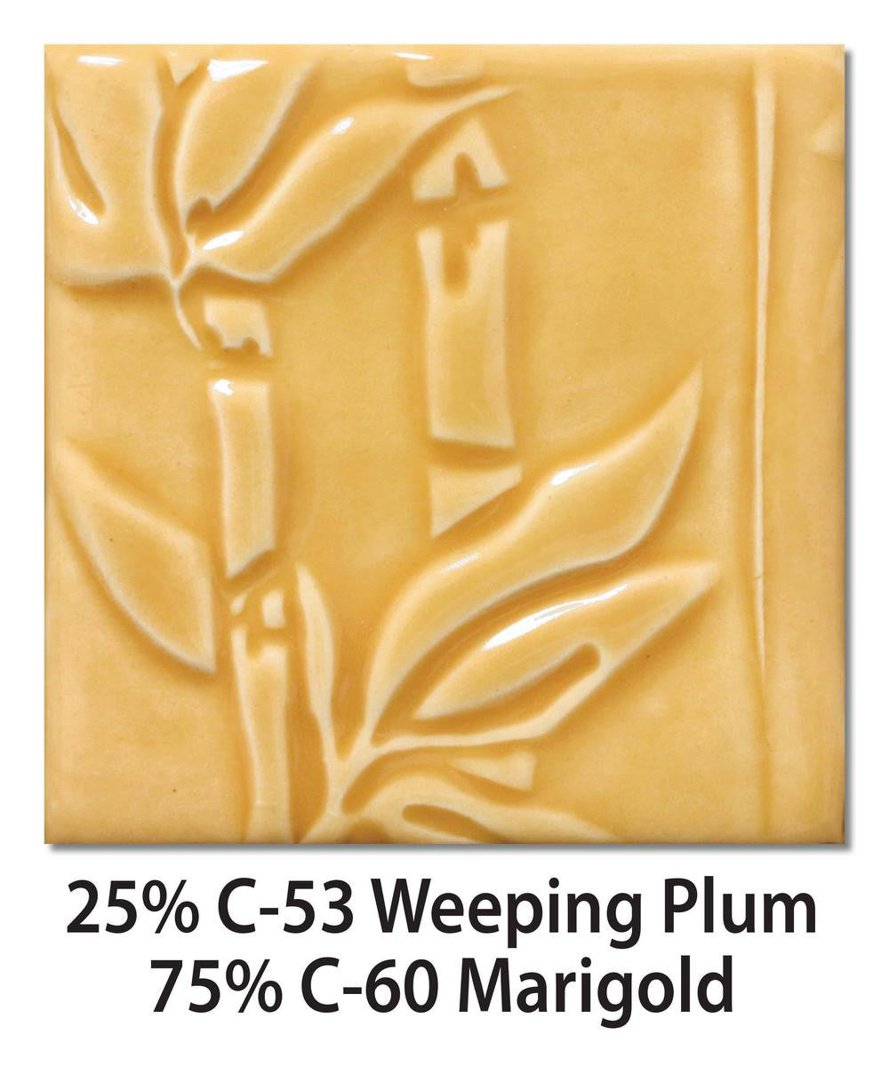 Amaco C-53 Steinzeugglasur Weeping Plum