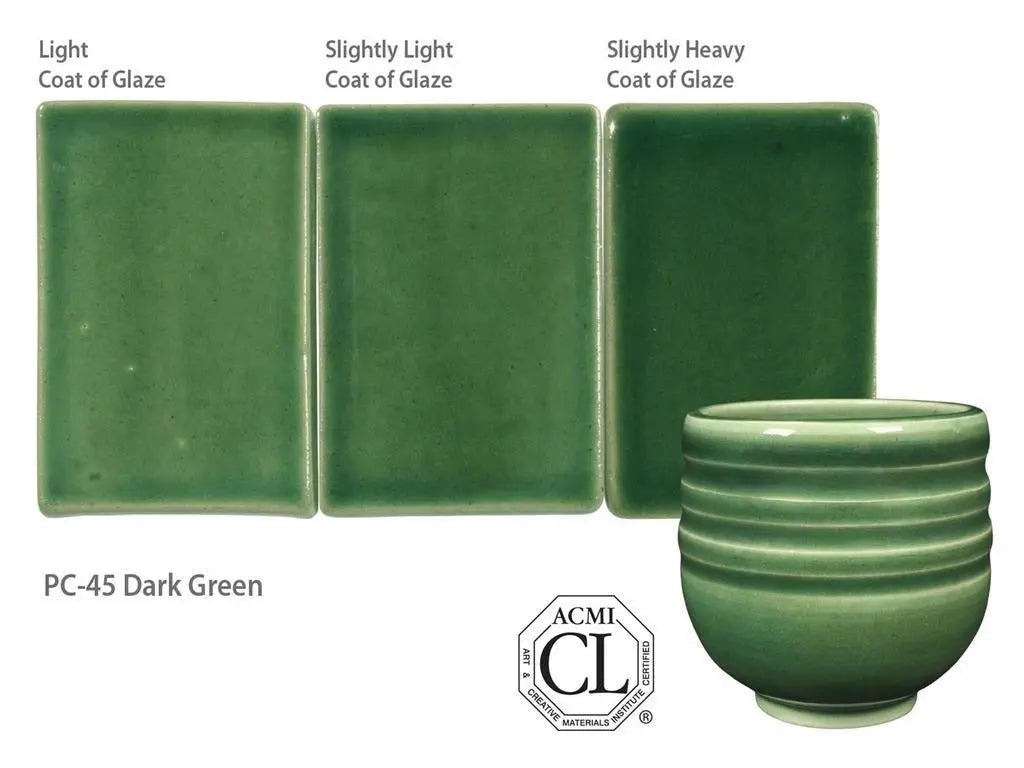 Amaco PC-45 Steinzeugglasur Dark Green