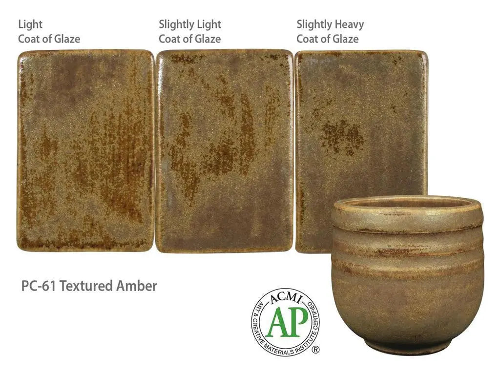 Amaco PC-61 Steinzeugglasur Textured Amber