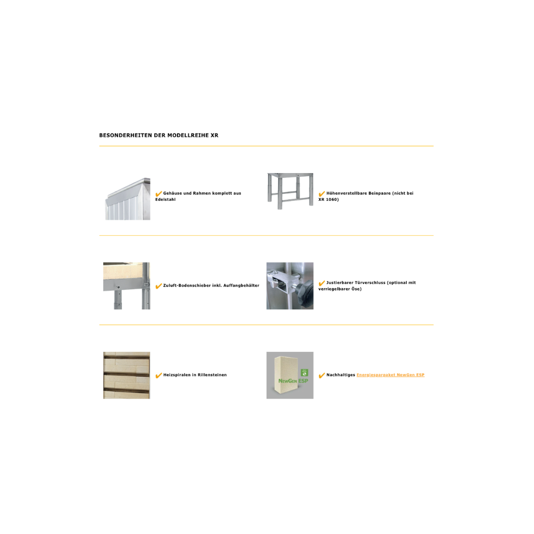 Kittec XR Professional-Line Frontlader, 103 bis 1053 Liter, 1320 °C