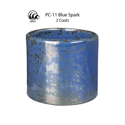 Amaco PC-11 Steinzeugglasur Blue Spark