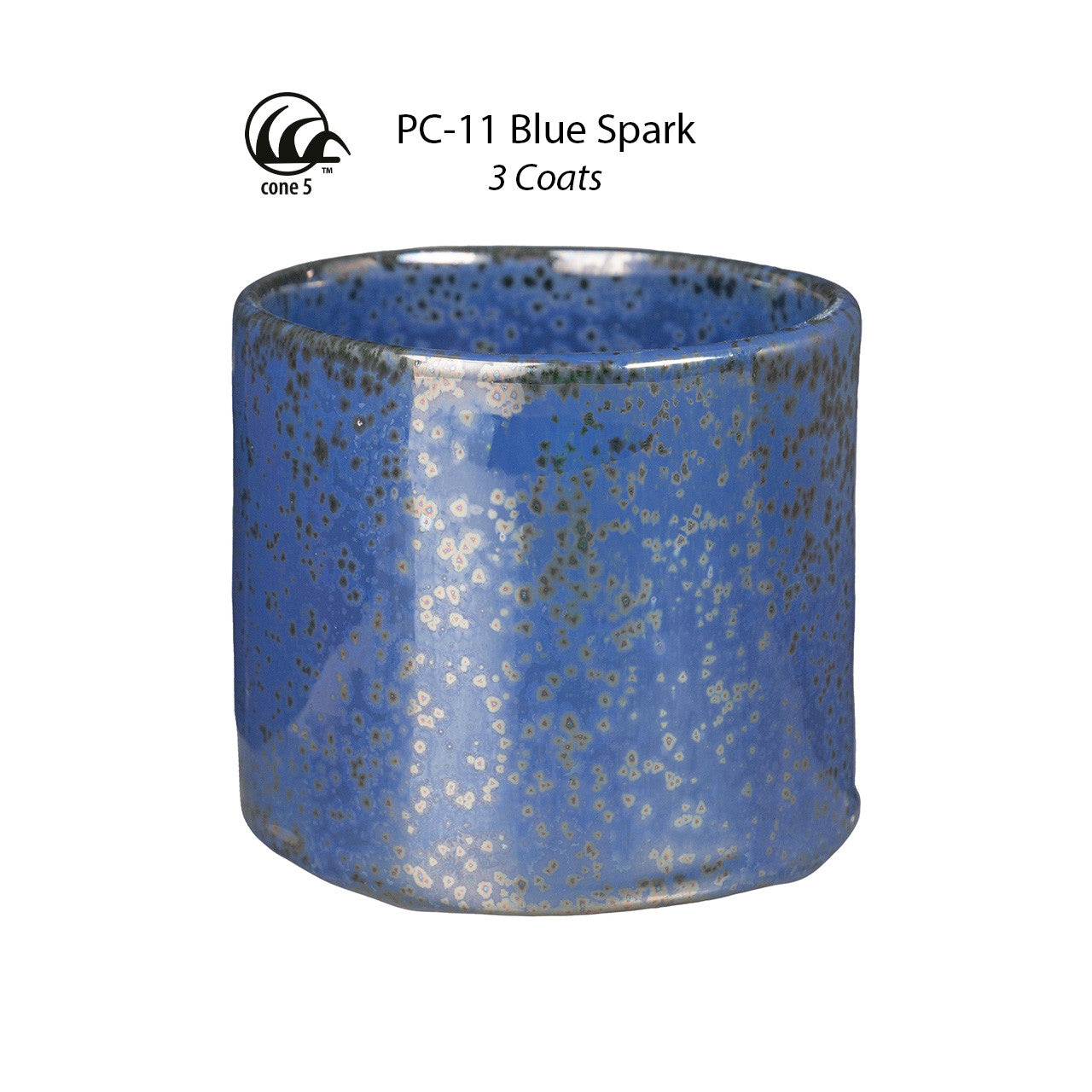 Amaco PC-11 Steinzeugglasur Blue Spark