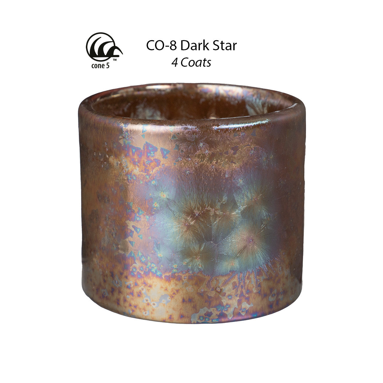 Amaco Steinzeugglasur Effekt Dark Star