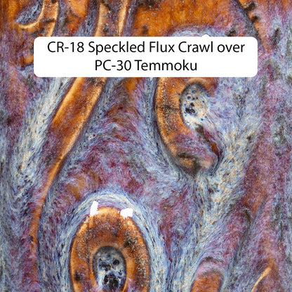 Amaco CR-18 Steinzeugglasur Speckled Flux Crawl