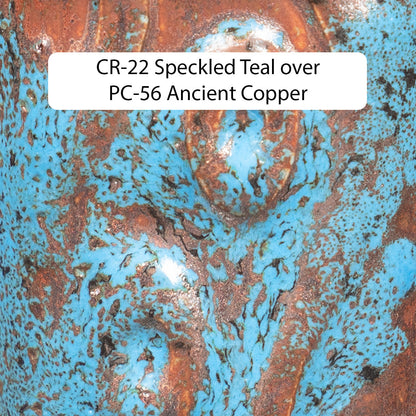 Amaco CR-22 Steinzeugglasur Speckled Teal