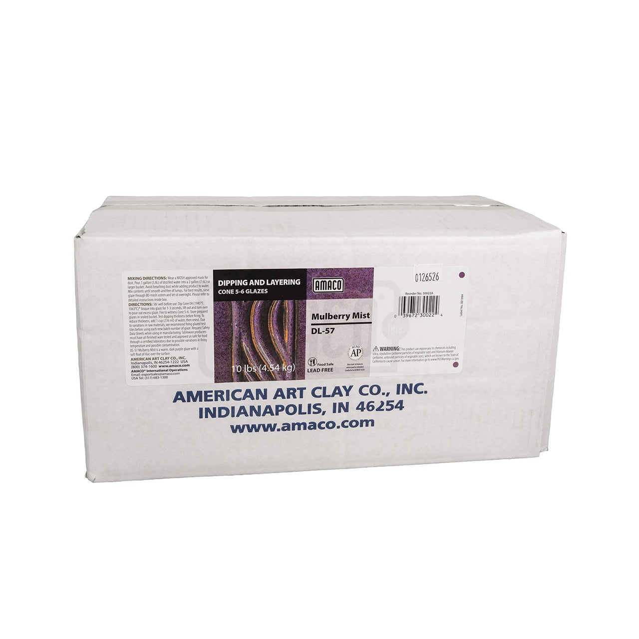 Amaco DL-57 Steinzeugglasur Mulberry Mist  