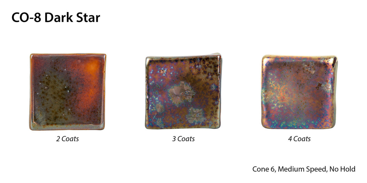 Amaco Steinzeugglasur Effekt Dark Star