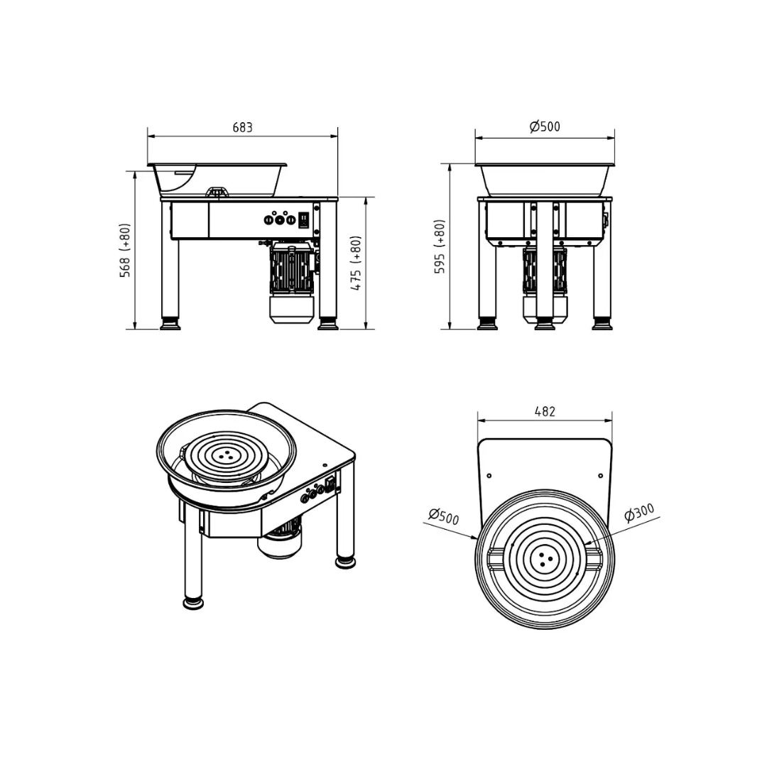Lindemann Elektrische Töpferscheibe ETS550