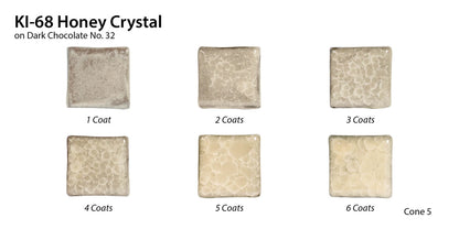 Amaco KI-68 Steinzeugglasur Honey Crystal  