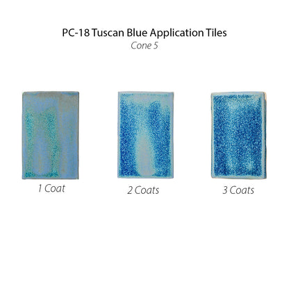 Amaco PC-18 Steinzeugglasur Tuscan Blue