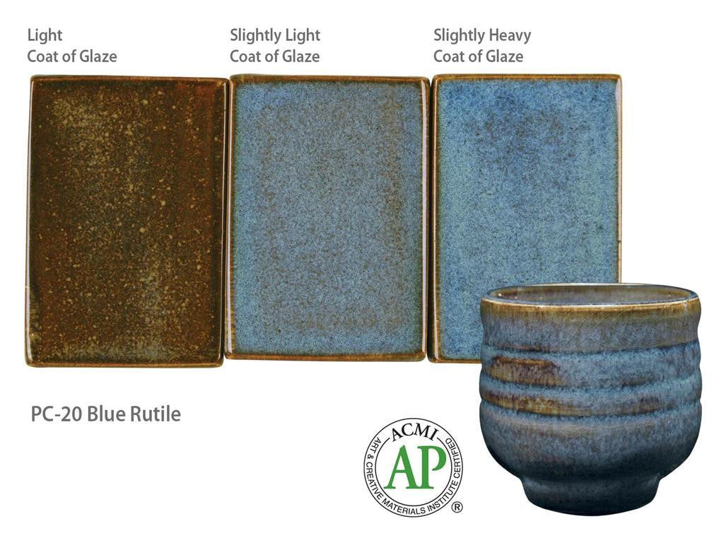 Amaco PC-20 Steinzeugglasur Blue Rutile