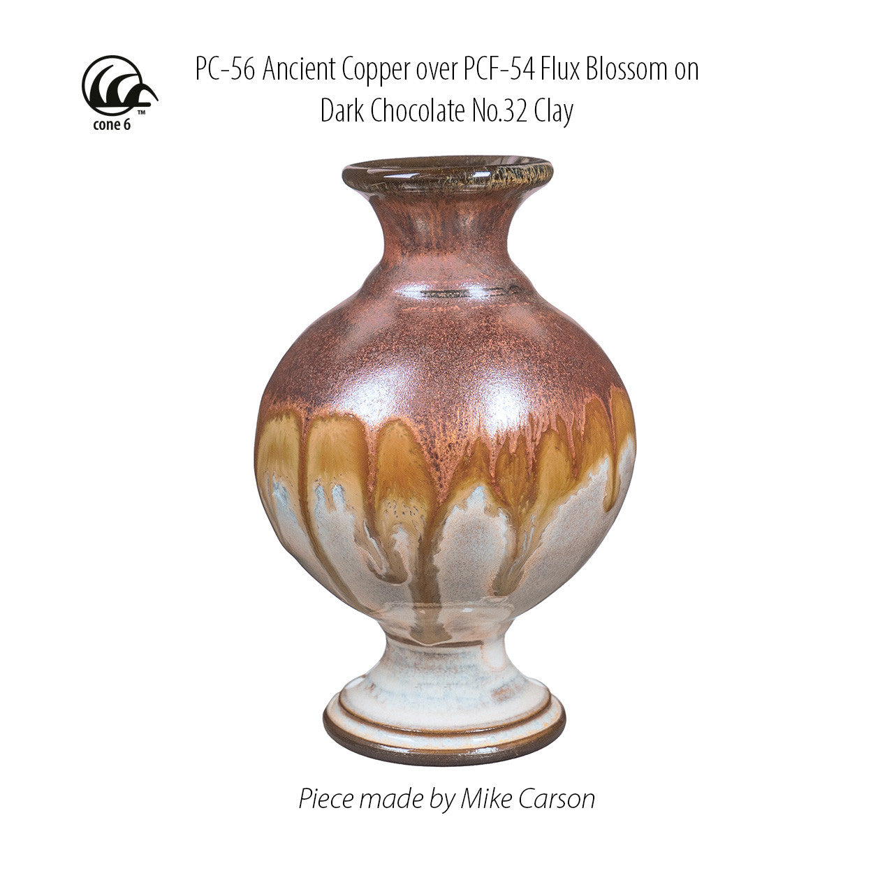 Amaco stoneware glaze Flux Blossom