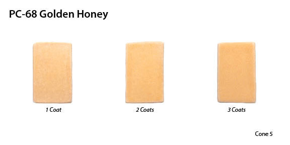 Amaco PC-68 Steinzeugglasur Golden Honey