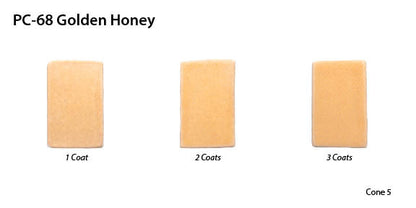 Amaco PC-68 Steinzeugglasur Golden Honey