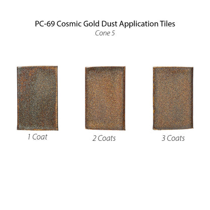 Amaco PC-69 Steinzeugglasur Cosmic Gold Dust