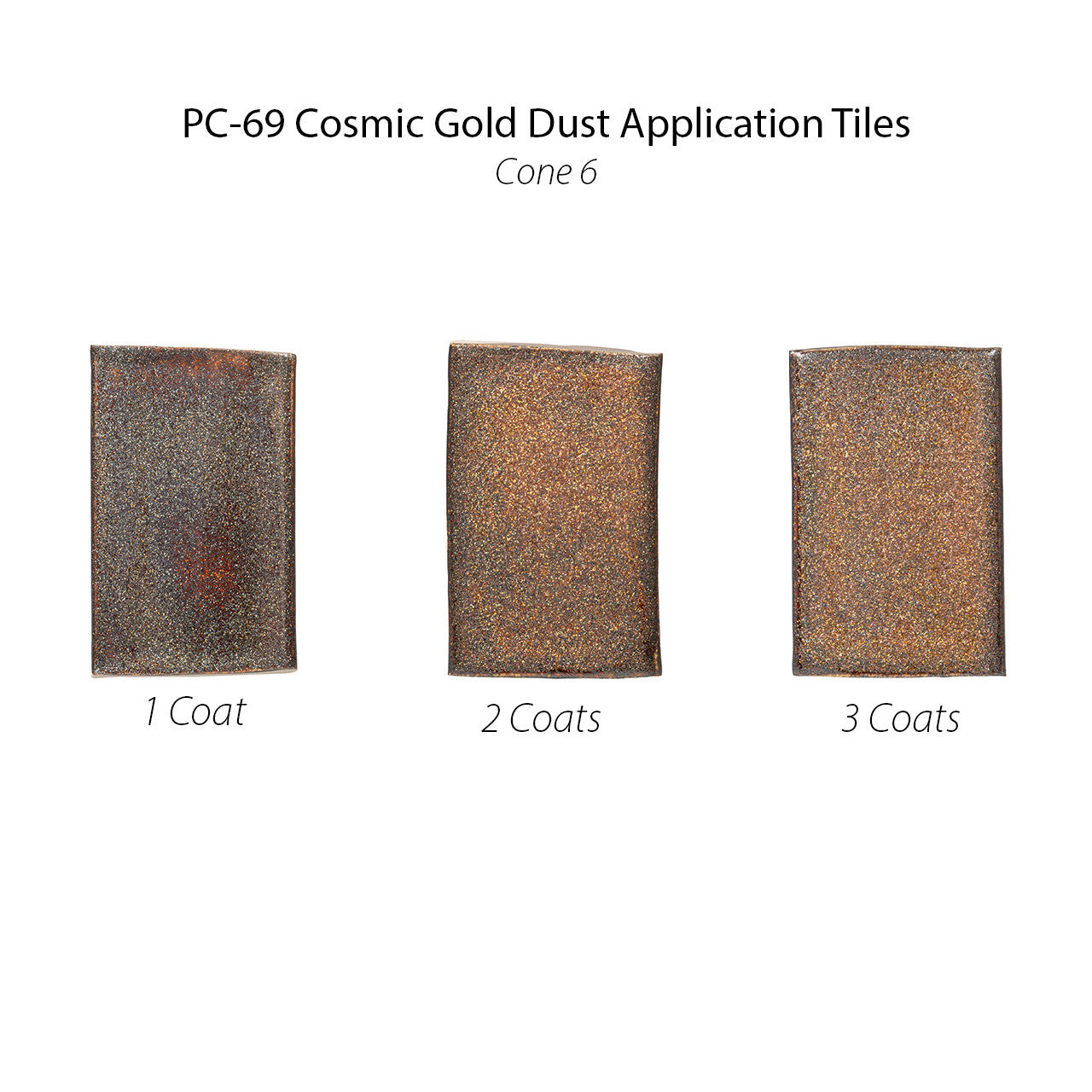 Amaco PC-69 Steinzeugglasur Cosmic Gold Dust