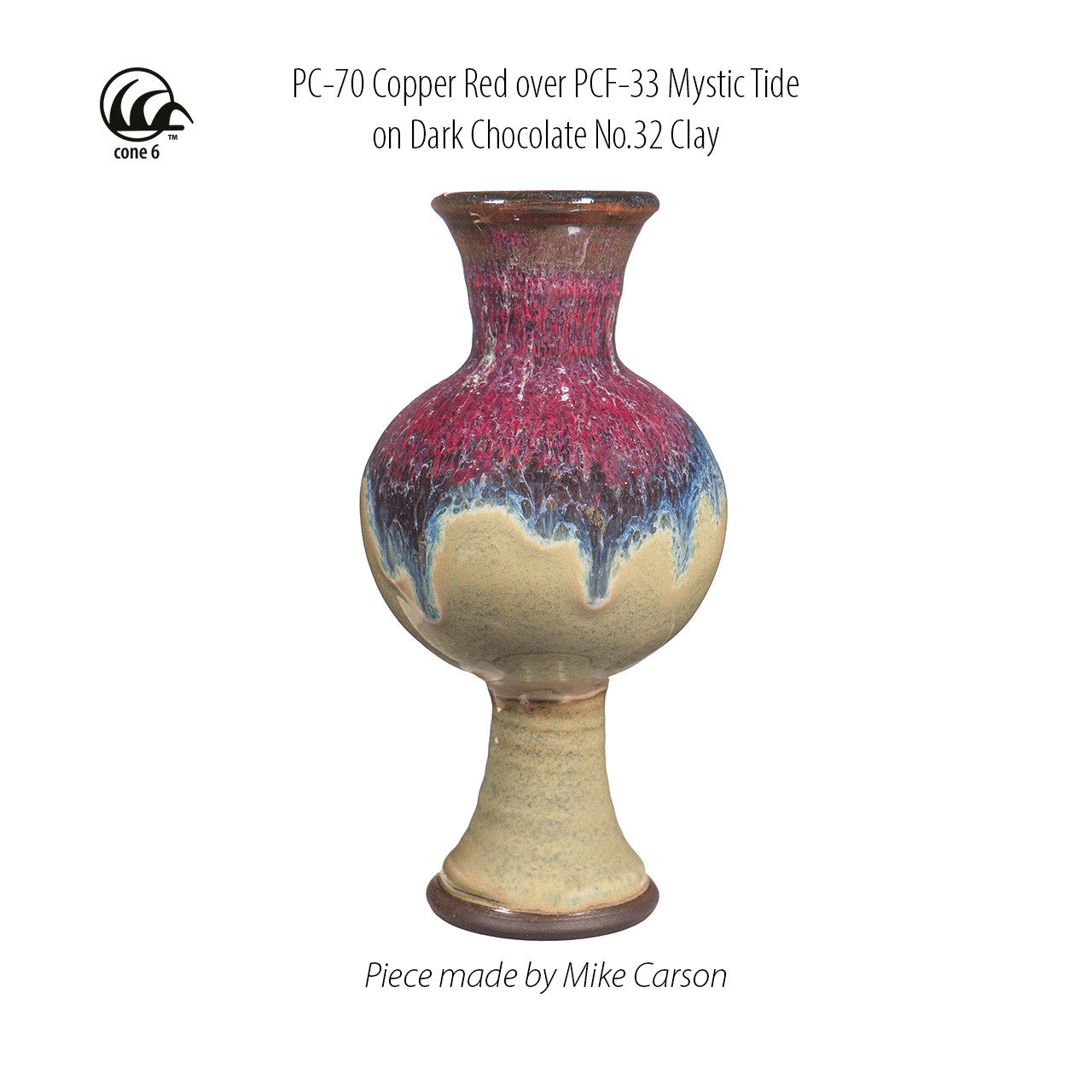 Amaco PC-70 Steinzeugglasur Copper Red