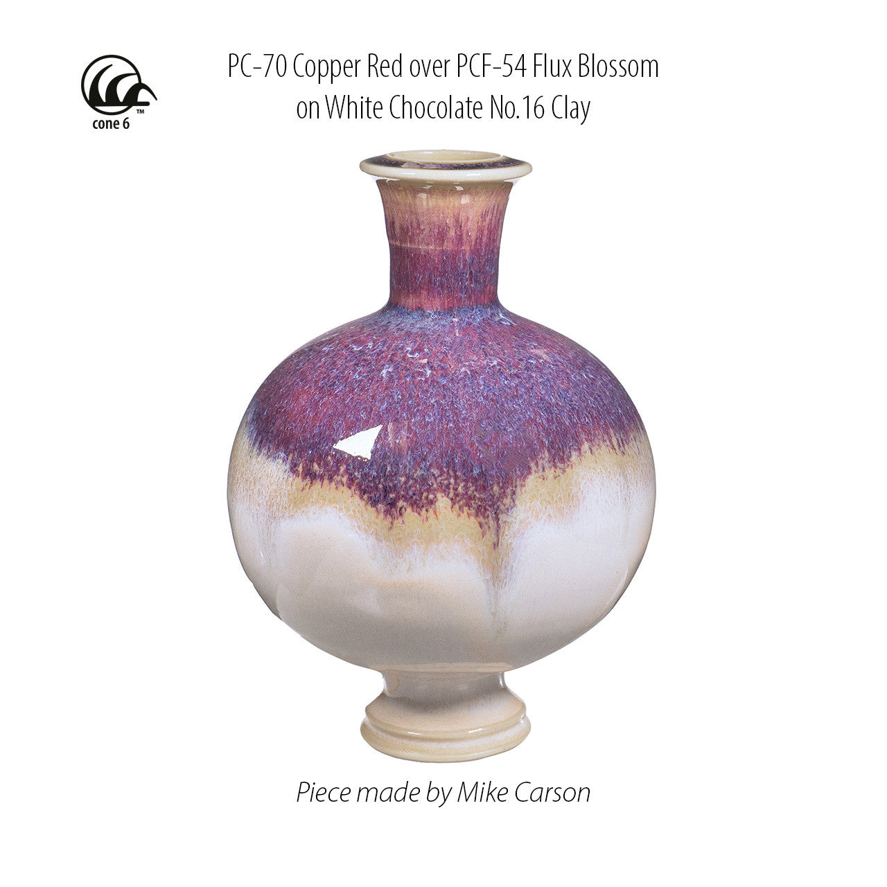 Amaco stoneware glaze Flux Blossom