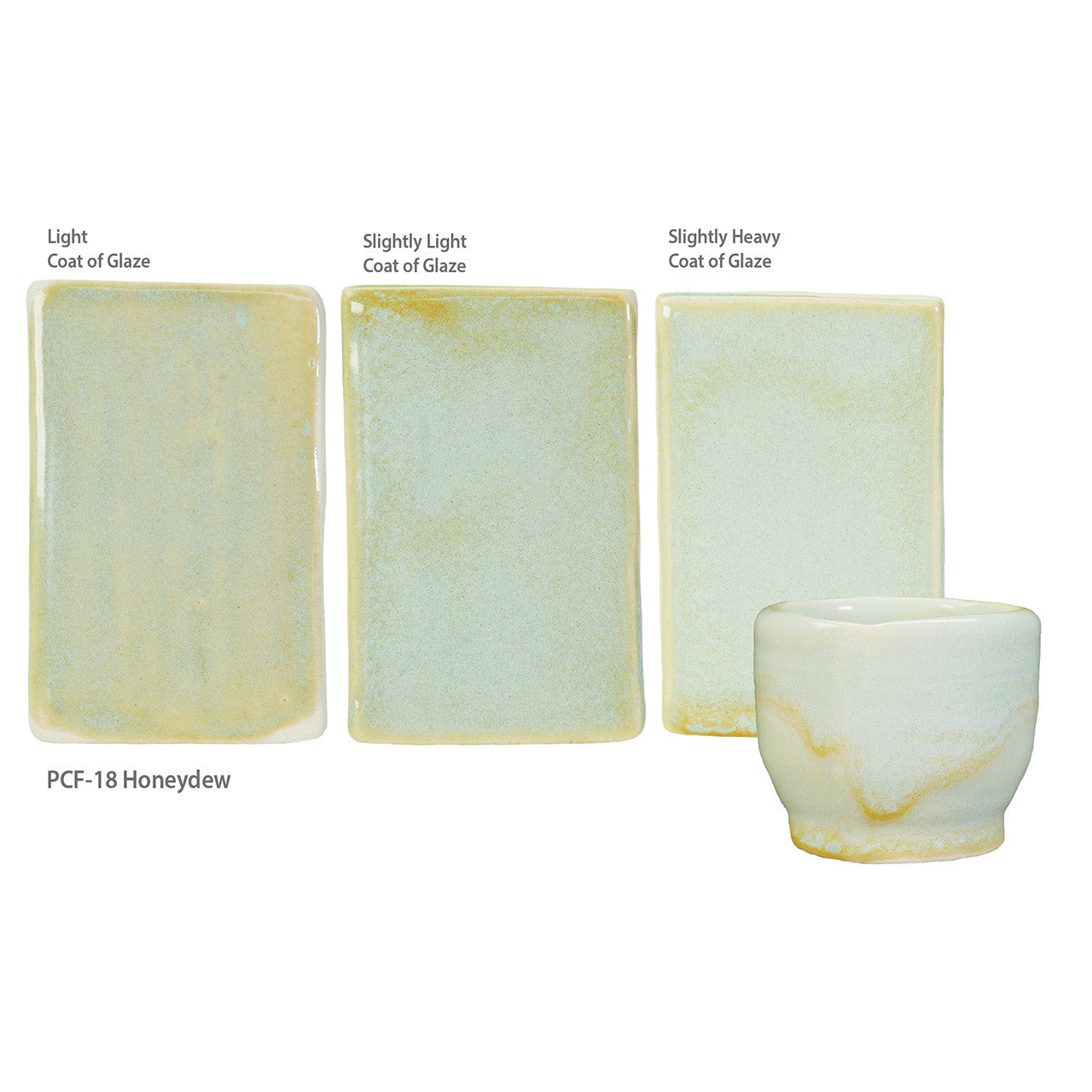 Amaco PCF-18 Steinzeugglasur Honeydew