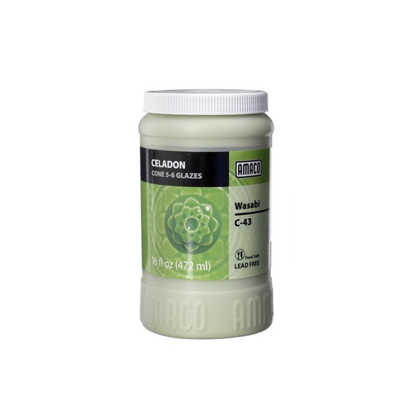 Amaco C-43 Steinzeugglasur Wasabi