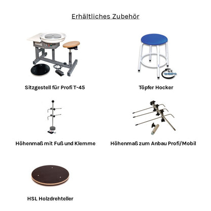 HSL Töpferscheibe Profi T-45