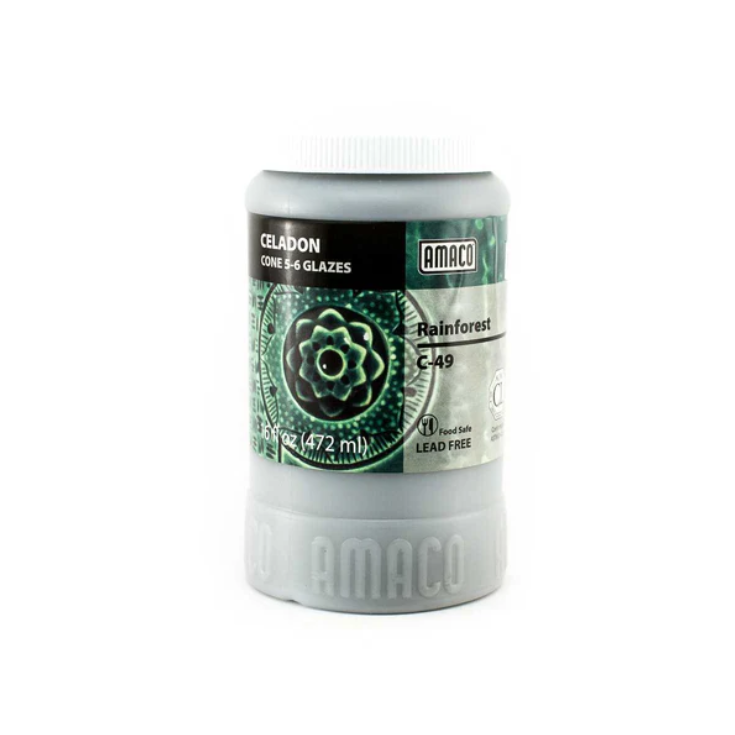 Amaco Celadon Stoneware Glaze Rainforest