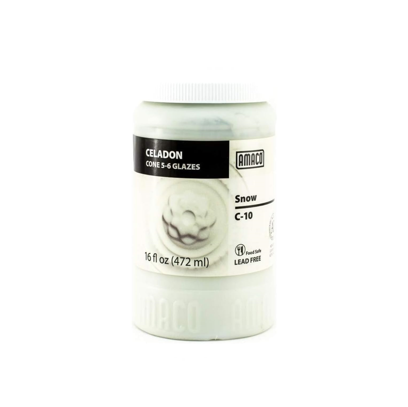 Amaco stoneware glaze Celadon Snow