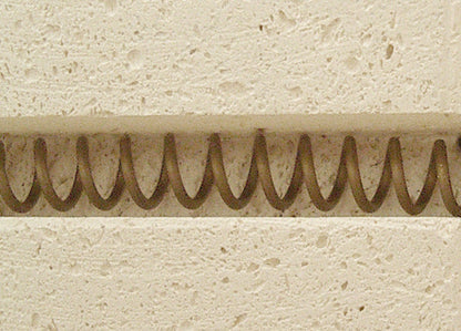 Heizspirale in Rillenstein Nahaufnahme