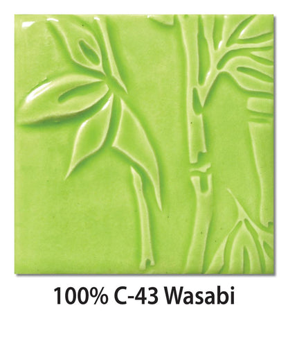 Amaco C-43 Steinzeugglasur Wasabi