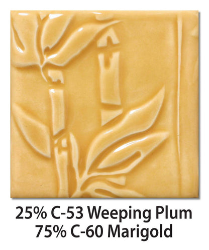 Amaco C-53 Steinzeugglasur Weeping Plum