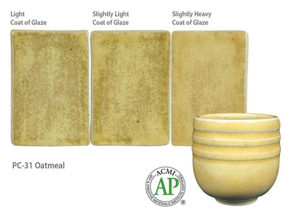 Amaco stoneware glaze Oatmeal