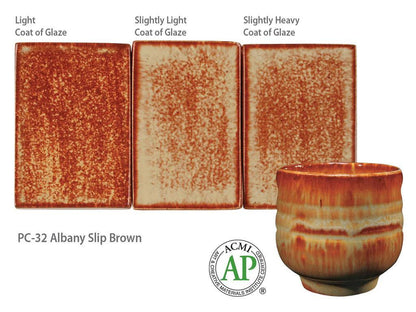 Amaco PC-32 Steinzeugglasur Albany Slip Brown