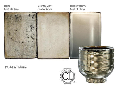Amaco stoneware glaze Palladium