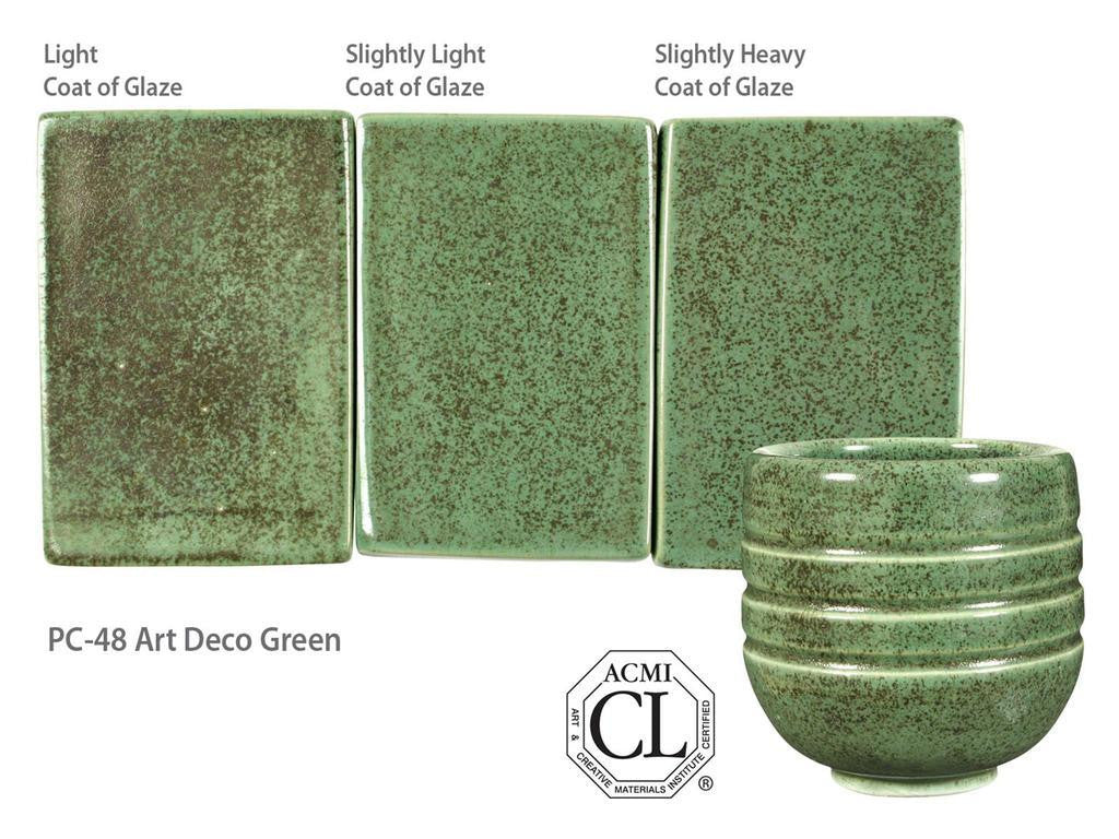 Amaco PC-48 Steinzeugglasur Art Deco Green