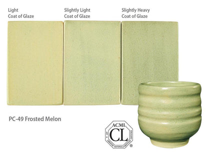 Amaco PC-49 Steinzeugglasur Frosted Melon