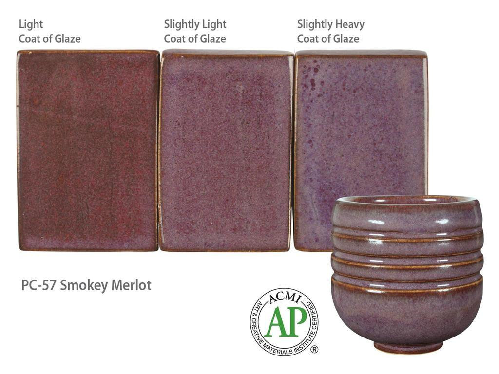 Amaco stoneware glaze Smokey Merlot