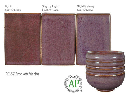 Amaco stoneware glaze Smokey Merlot