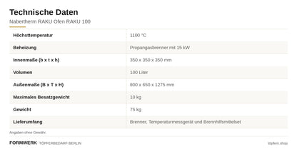 Nabertherm Rakuofen  