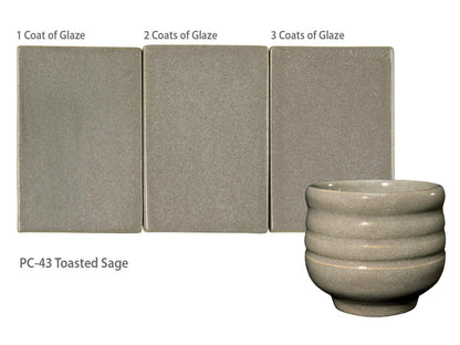 Amaco stoneware glaze Toasted Sage