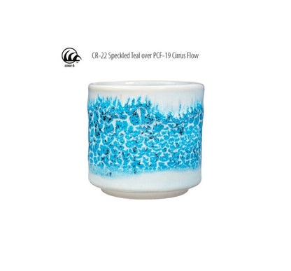 Amaco CR-22 Steinzeugglasur Speckled Teal