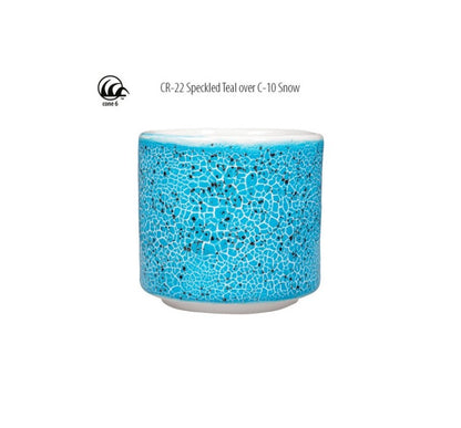Amaco CR-22 Steinzeugglasur Speckled Teal