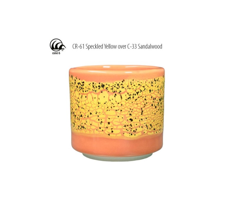 Amaco CR-61 Steinzeugglasur Speckled Yellow
