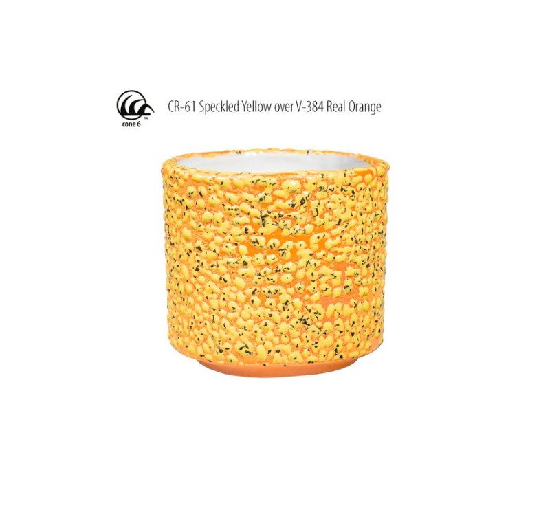 Amaco CR-61 Steinzeugglasur Speckled Yellow